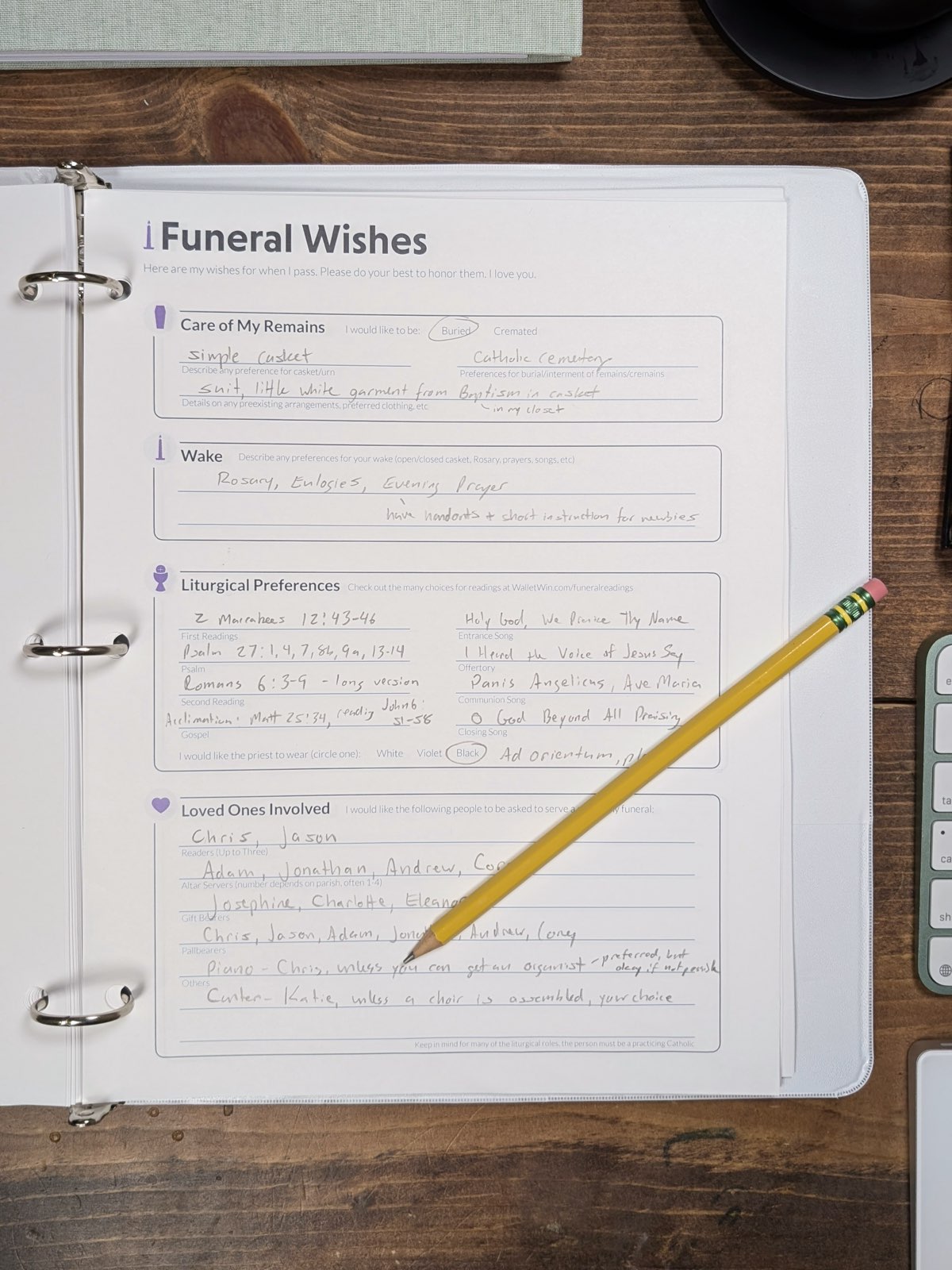 Catholic Family Emergency Binder - Physical Bundle