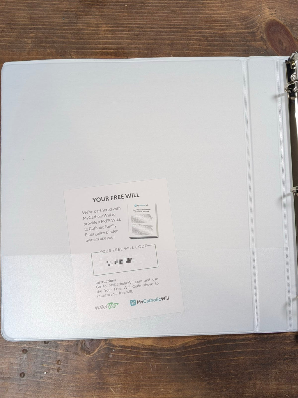 Catholic Family Emergency Binder - Physical Bundle