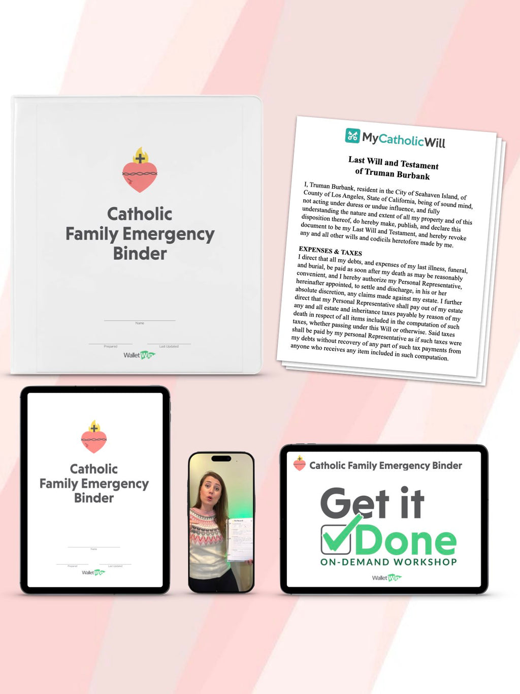 Catholic Family Emergency Binder - Physical Bundle